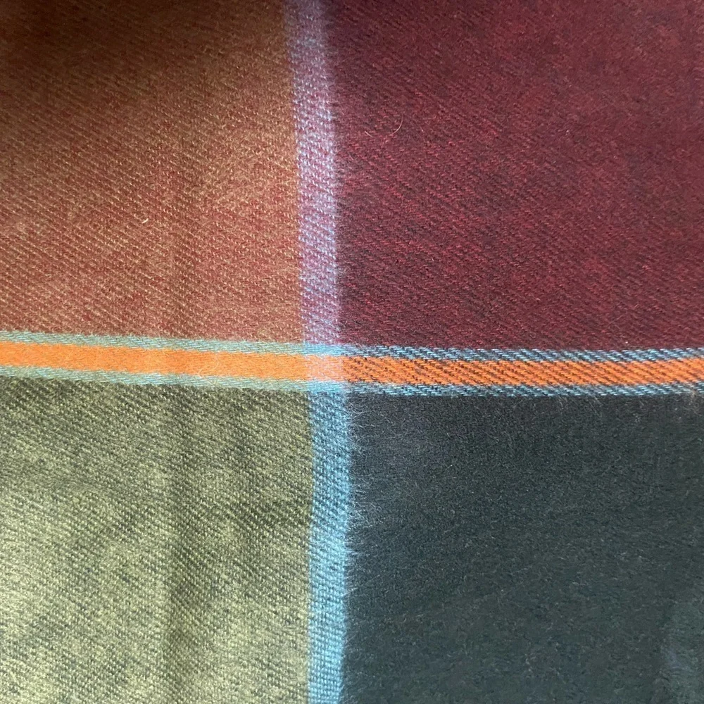Givenchy Burgundy and Brown Cashme Scarf